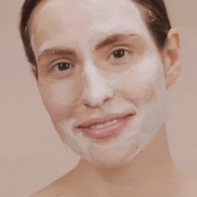 Webology giphyupload face washing exfoliating face skincare product application GIF