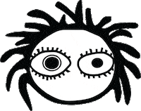 Eyes Head Sticker by Dropdead Skateboard