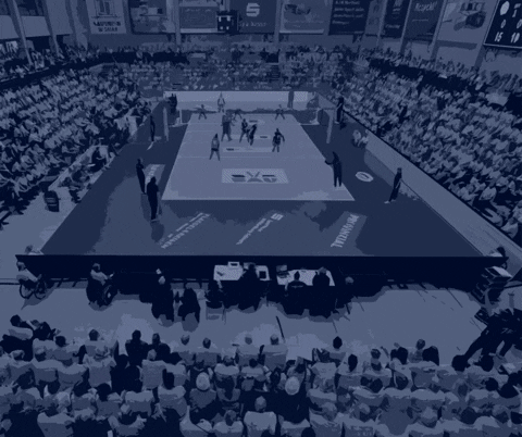 Volleyball Confetti GIF by SSCPalmbergSchwerin