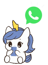 Wa Text Me Sticker by Brave Unicorn