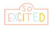 So Excited Confetti Sticker
