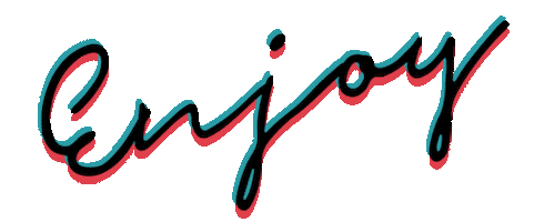 Typography Enjoy Sticker by OVO Vodka