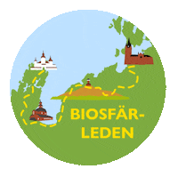 Walking Hiking Sticker by Lake Vänern Archipelago and Mount Kinnekulle UNESCO Biosphere Reserve