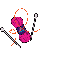 Crochet Knitting Sticker by KathieKreativ