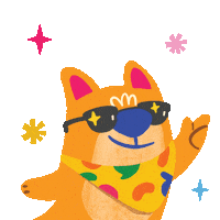 Happy Dog Sticker by Dollop Photo Experiences