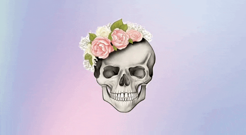 Laugh Skull GIF by Pretty & Punk Weddings