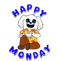 Happy Monday Morning Sticker by BoDoggos