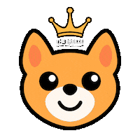 Crown Corgi Sticker by The Breeze