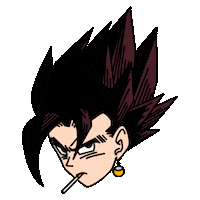 owlt smoke goku dbz dragon ball z Sticker