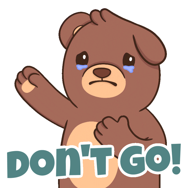Sad Miss You Sticker by BEARISH