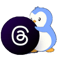 Social Media Text Sticker by Pudgy Penguins