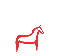 HettaGlogg dala glogg dalahorse hetta Sticker