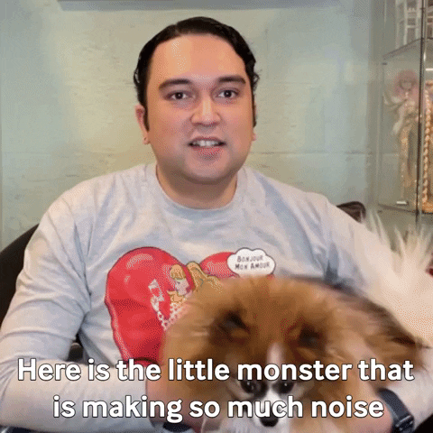 lifeinplasticdolls giphygifmaker dog noise pomeranian GIF