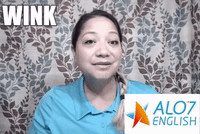 total physical response wink GIF by ALO7.com