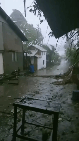 Violent Winds Hammer Eastern Samar as Tropical Cyclone Hits Philippines