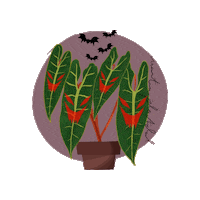 Halloween Houseplant Sticker
