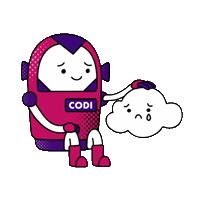 Robot Aww Sticker by IMDASG