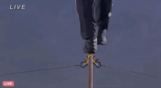 Nik Wallenda Highwire GIF by Volcano Live! with Nik Wallenda