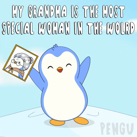 Penguin Grandma GIF by Pudgy Penguins