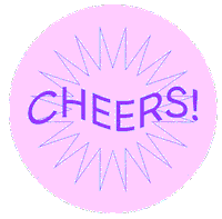 Clink Clink Cheers Sticker by Cherie