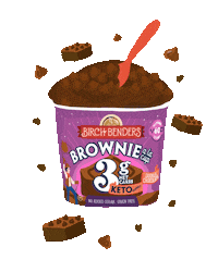 BirchBenders keto brownie keto food birchbenders Sticker