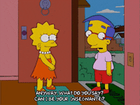 lisa simpson milhouse van housten GIF