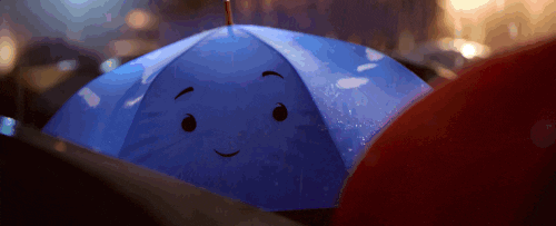 blue umbrella love GIF by Disney Pixar