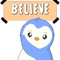Believe Sticker by Pudgy Penguins