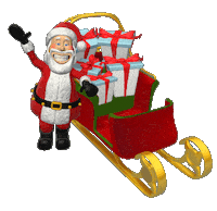 Waving Merry Christmas Sticker