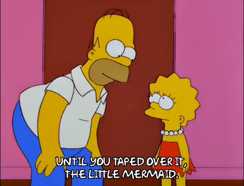 homer simpson vhs GIF