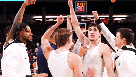 Team Huddle GIF by Xavier Men's Basketball