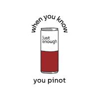 Pinot Noir Wine Sticker by Just Enough Wines