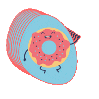 Batchduk donut doughnut happy donut batchd Sticker