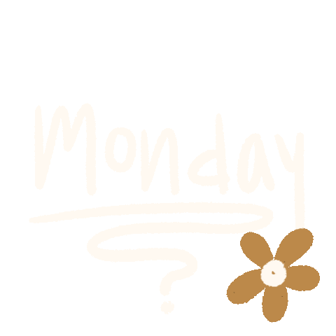 Flower Monday Sticker by Creative Studio Collective