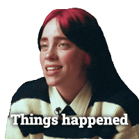 Billie Eilish Life Happens Sticker by Variety