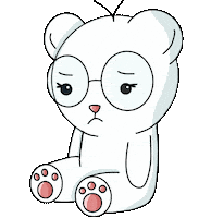 Sad Polar Bear Sticker