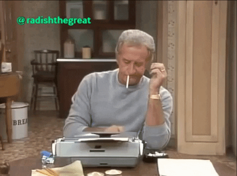 mr belvedere typewriter GIF