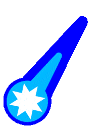 Space Comet Sticker