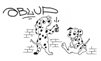 Spray Dalmatian Sticker by ABLUP
