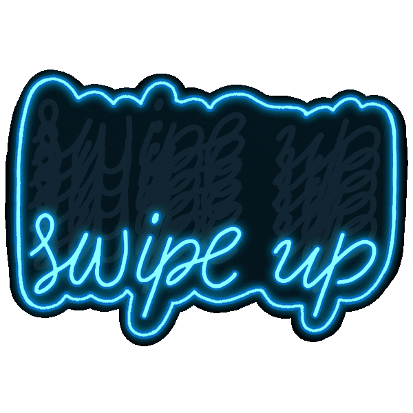 neon swipe up Sticker by Alba Paris