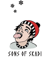 Kid Tongue Sticker by SKADI Skis