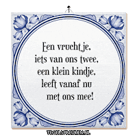 Trots Geluk Sticker by Tegelspreuken.nl