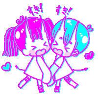 yokaisekai love kawaii sweet chibi Sticker