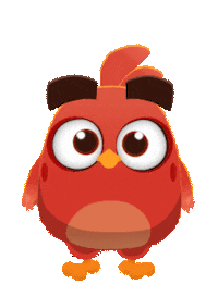 Rovio happy red yay video games Sticker