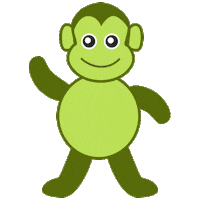 Green Monkey Dancing Sticker by Connelly Partners