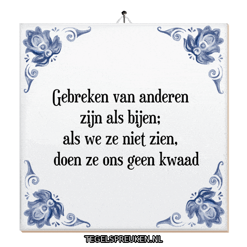 Spreuk Ondersteuning Sticker by Tegelspreuken.nl