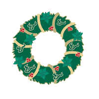 Tis The Season Happy Holidays Sticker by University of South Florida