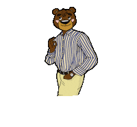 Bear Outfit Sticker