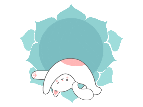 Yoga Yogi Sticker by Freckley Design