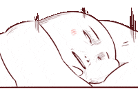 Tired Waking Up Sticker by Nattan_Universe